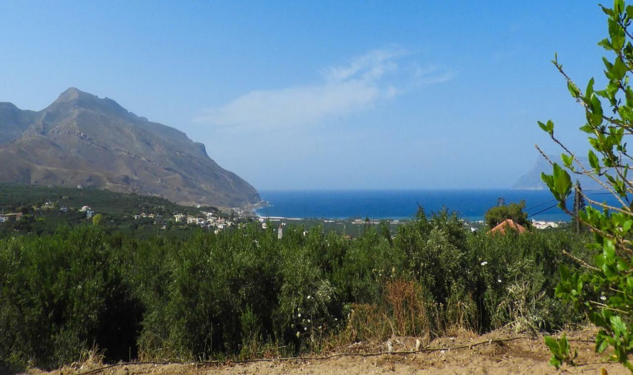 Chrissi'S House With Garden And Sea View Zerviana Villa Kissamos Exterior photo